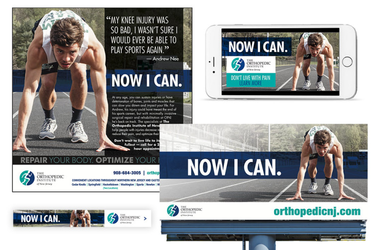 DavidHenry Marketing & Media launches the next phase of the ‘NOW I CAN’ ad series for The Orthopedic Institute of New Jersey